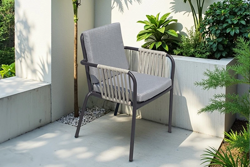 Outdoor Waterproof Stackable Aluminum Alloy Chair