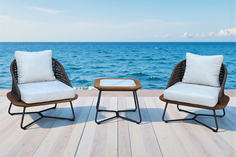 Teak＆Aluminum Sofa