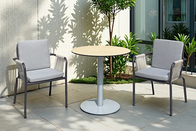 Outdoor Waterproof Stackable Aluminum Alloy Chair