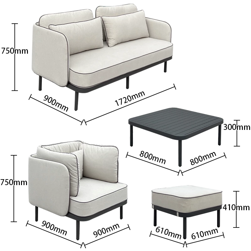 Outdoor Waterproof Fabric Sofa