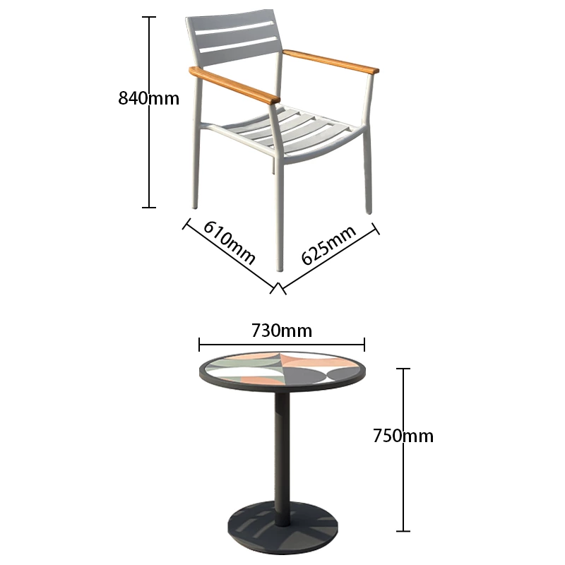 Garden Aluminum Table Chair Set