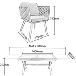Aluminum Outdoor Table and Chair Set