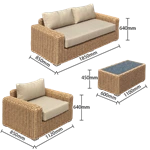 Garden Sofas Rattan Complete Set