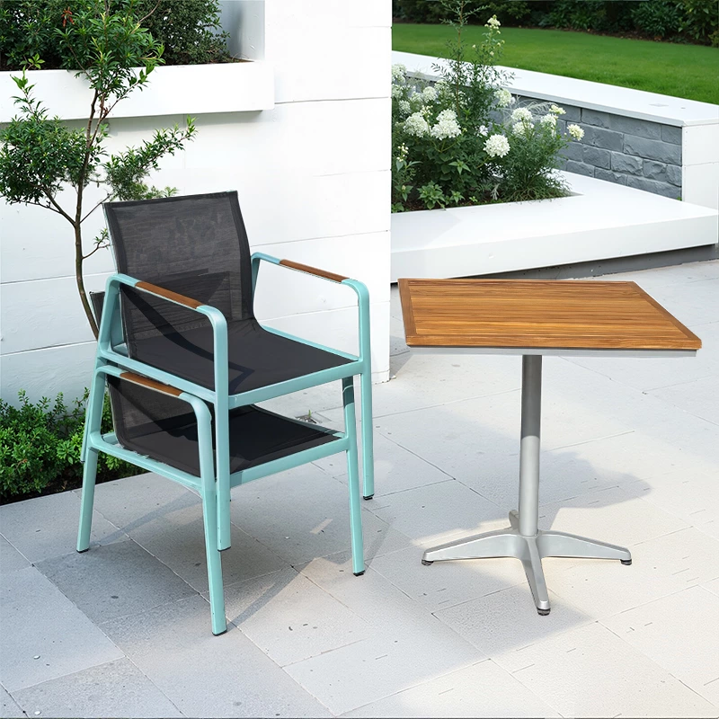 Aluminum Alloy Teslin Cloth Table And Chair