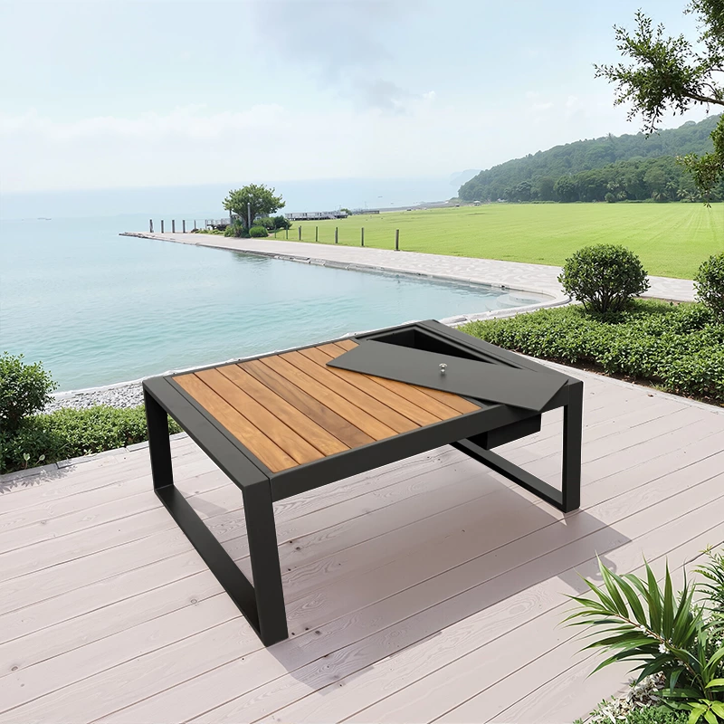 Black Outdoor Aluminum Sofa
