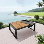 Black Outdoor Aluminum Sofa
