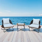 Teak＆Aluminum Sofa