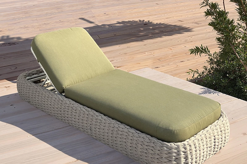 Green Woven Rope Pool Loungers