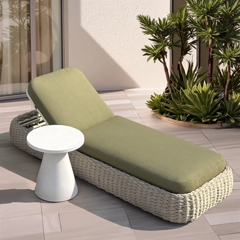 Green Woven Rope Pool Loungers