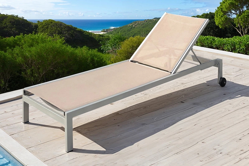 Aluminum Textile Sun Lounger