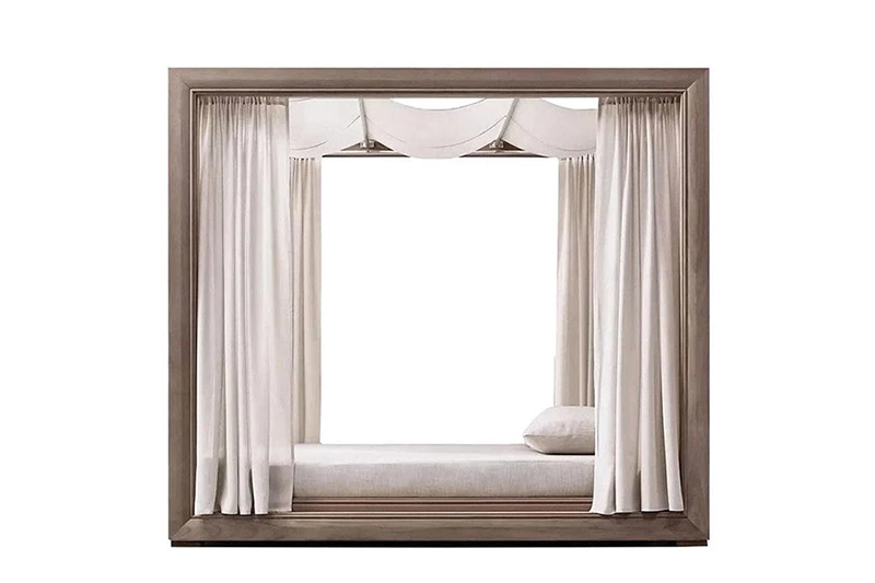 Outdoor Teak Wood Sunbed