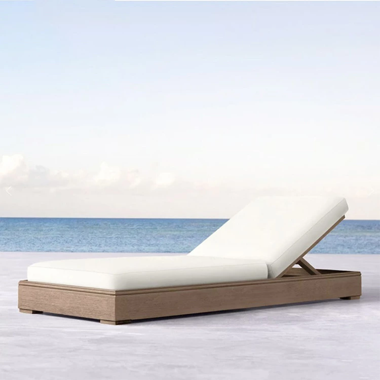 Outdoor Teak Wood Sunbed