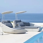 Outdoor Poolside Rattan Daybed