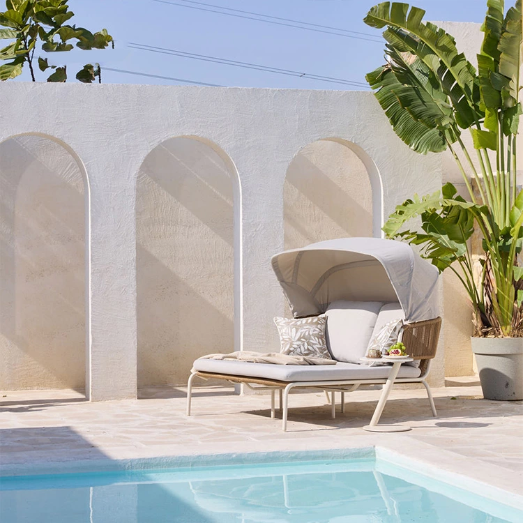 Garden Aluminum Rope Daybed