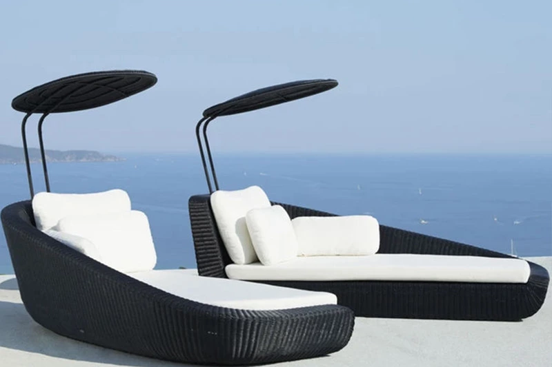 Outdoor Poolside Rattan Daybed