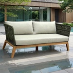 Teak Wood Rope Frame Sofa Set